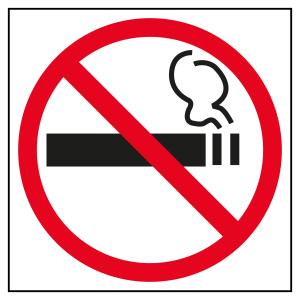 Etiqueta señalizacion prohibido fumar 1u.