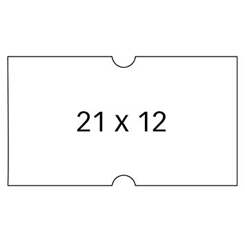 21x12 Et. Apli 1 Linea Blca. Perm. 6rollx1000u.
