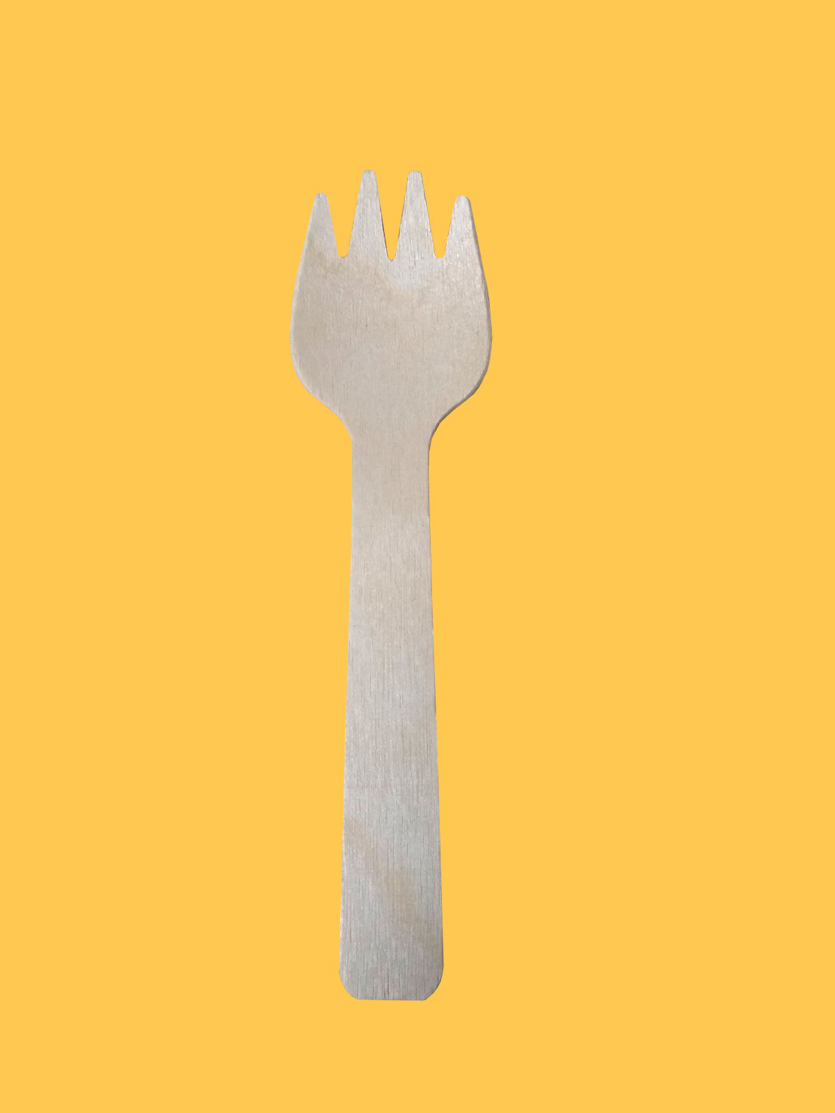 Tenedor madera 10.5cm mini 100u.
