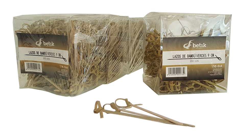 Pincho Lazo Bambu 9cm 200u.