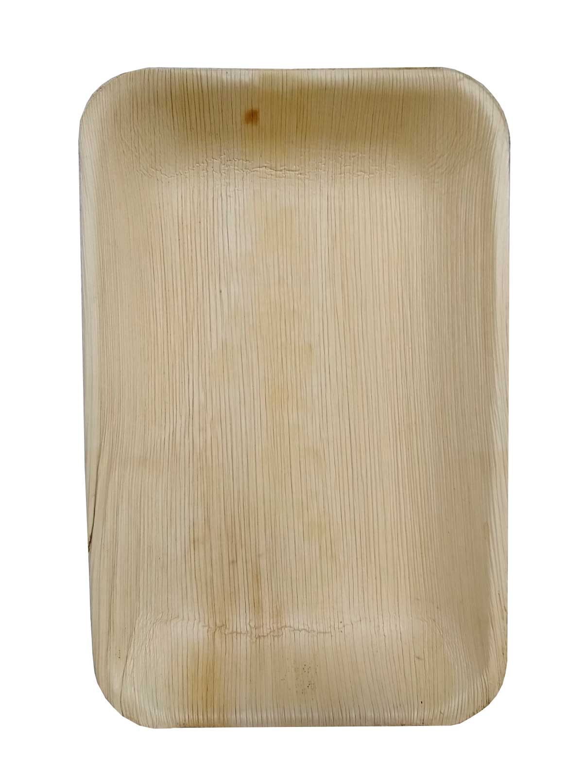 Plato Hoja de Palma 25x16cm 25u.