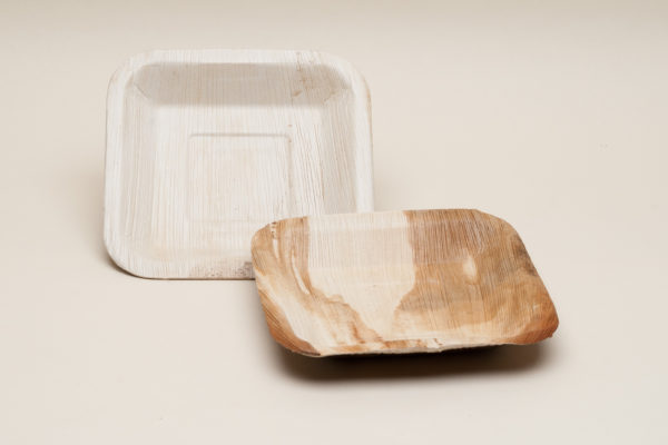 Plato Hoja de Palma 24x24cm 25u.