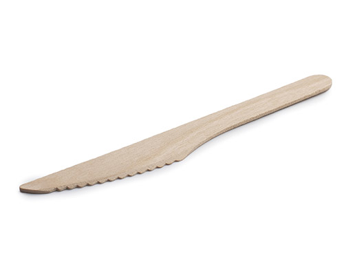 Cuchillo Madera165x18mm 100u. (1011142)