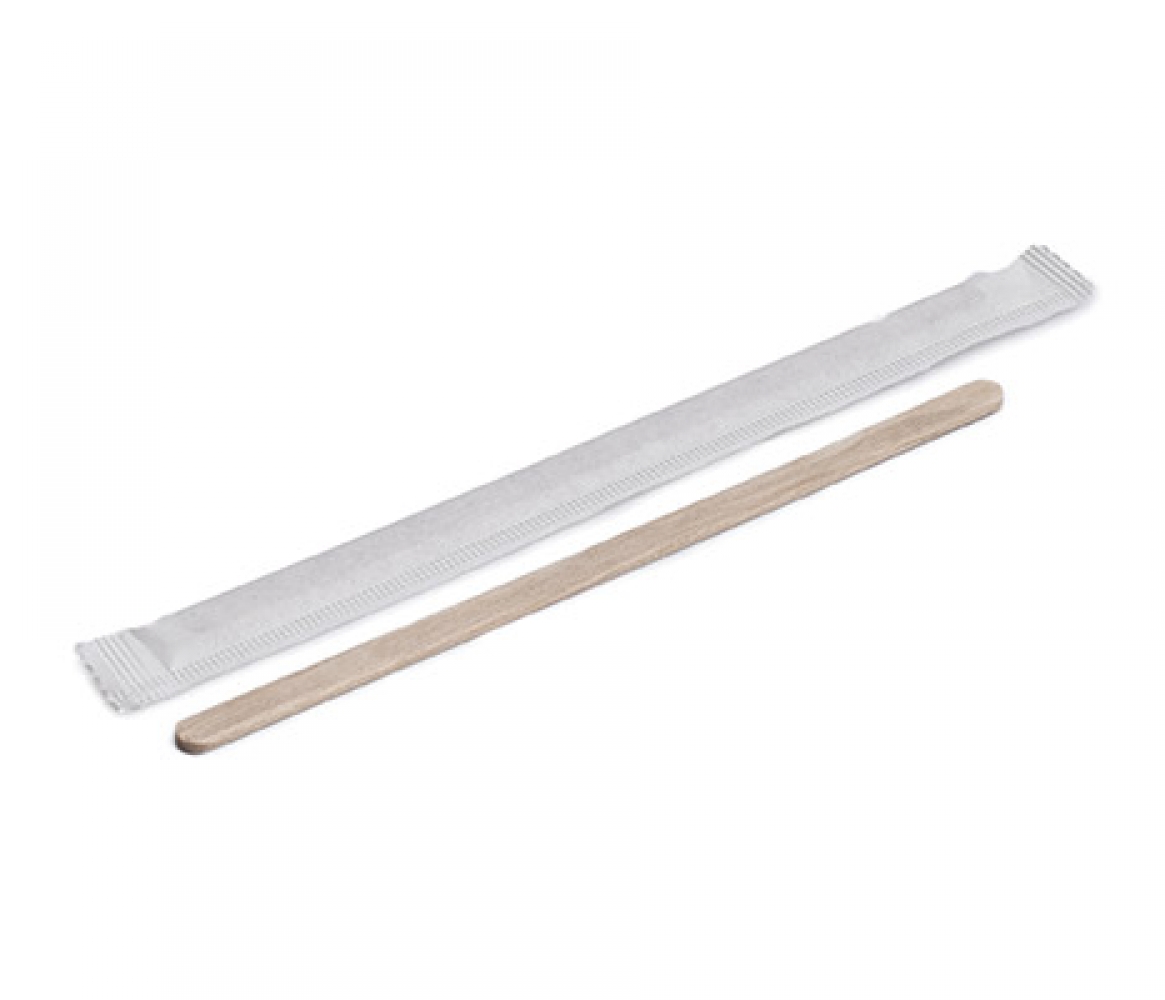 Removedor cafe 14cm envuelto 500u.
