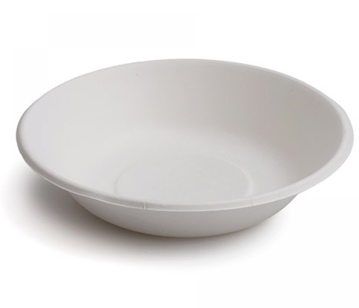 Plato Hondo 19cm Caña Azucar Blanco 50u.