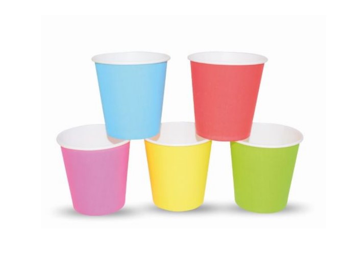 Vaso papel Colores 7oz/210ml 50u.