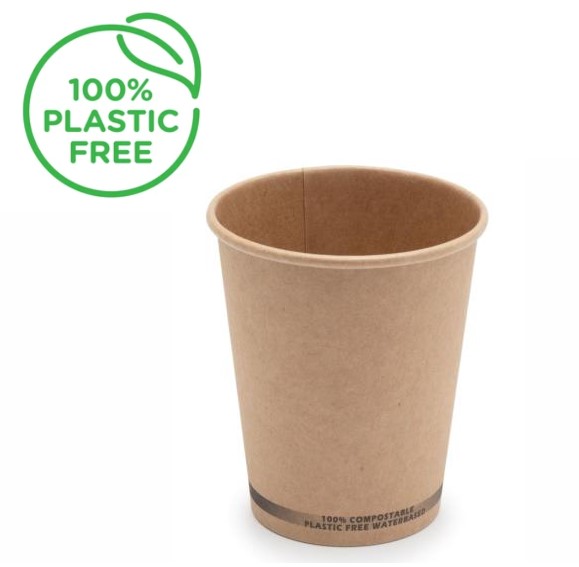 Vaso 12oz Kraft PlasticFree 50u.