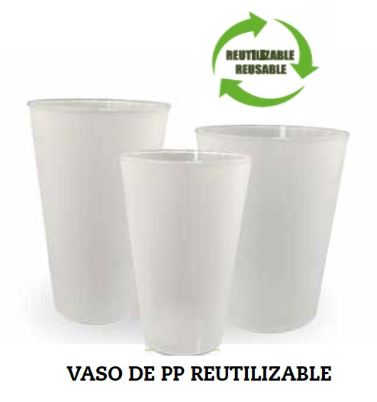 Vaso PP Reutilizable 515ml Ø88mm 116mm 20u.