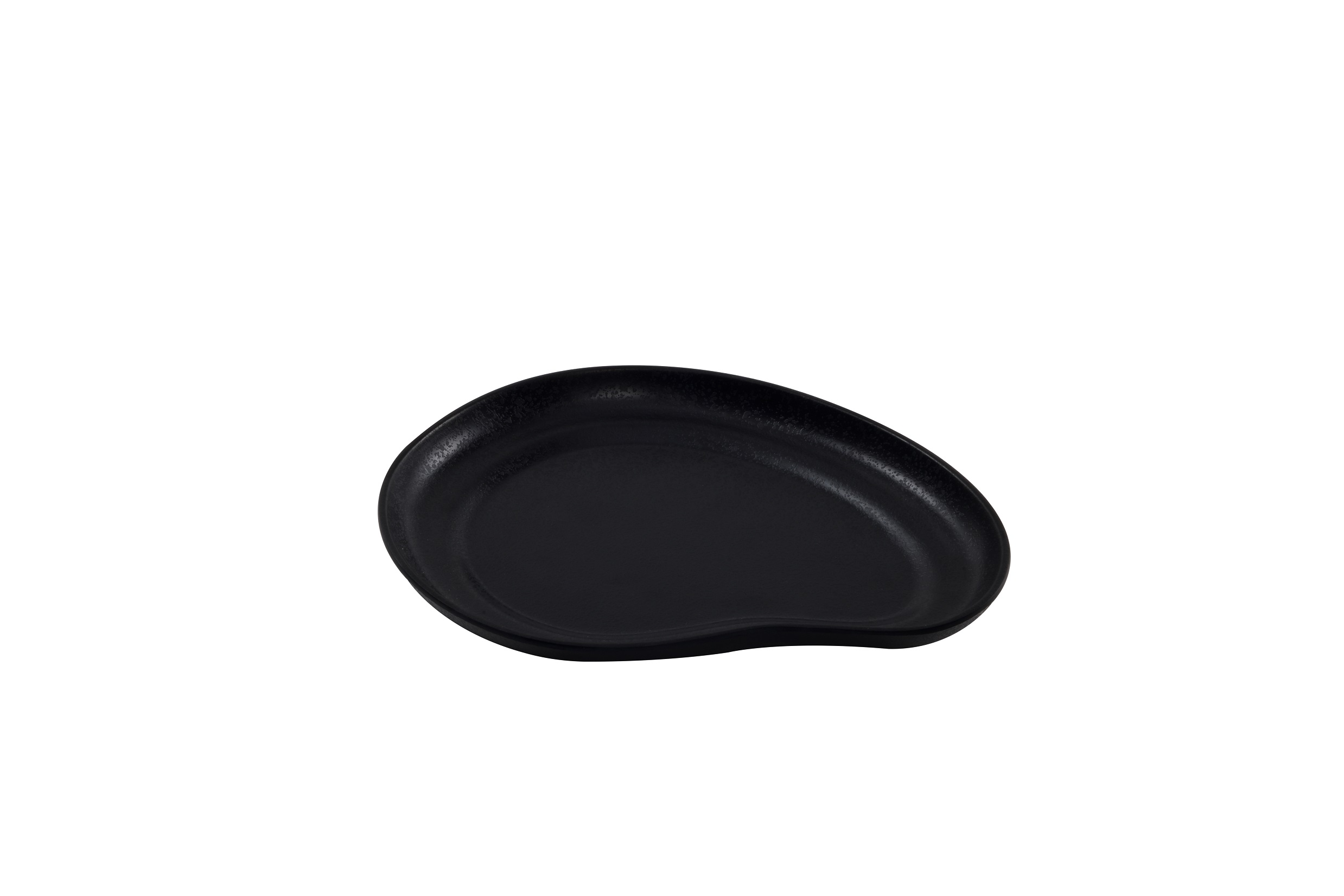 Plato Melamina negro 20+2x17cm 1u.