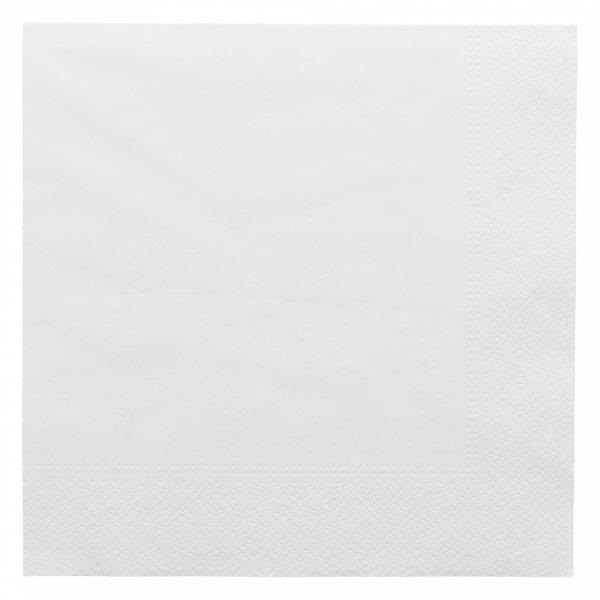 Servilleta Blanca 33x33 Cenefa 100u.