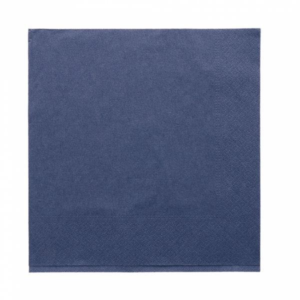 Servilleta 40x40 cenefa Azul Marino 100u.*