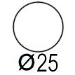 Cierre Adh. Transp. 25mm 120u
