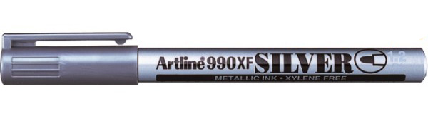 Rotulador Artline Perm. 1.2mm Metal Plata.