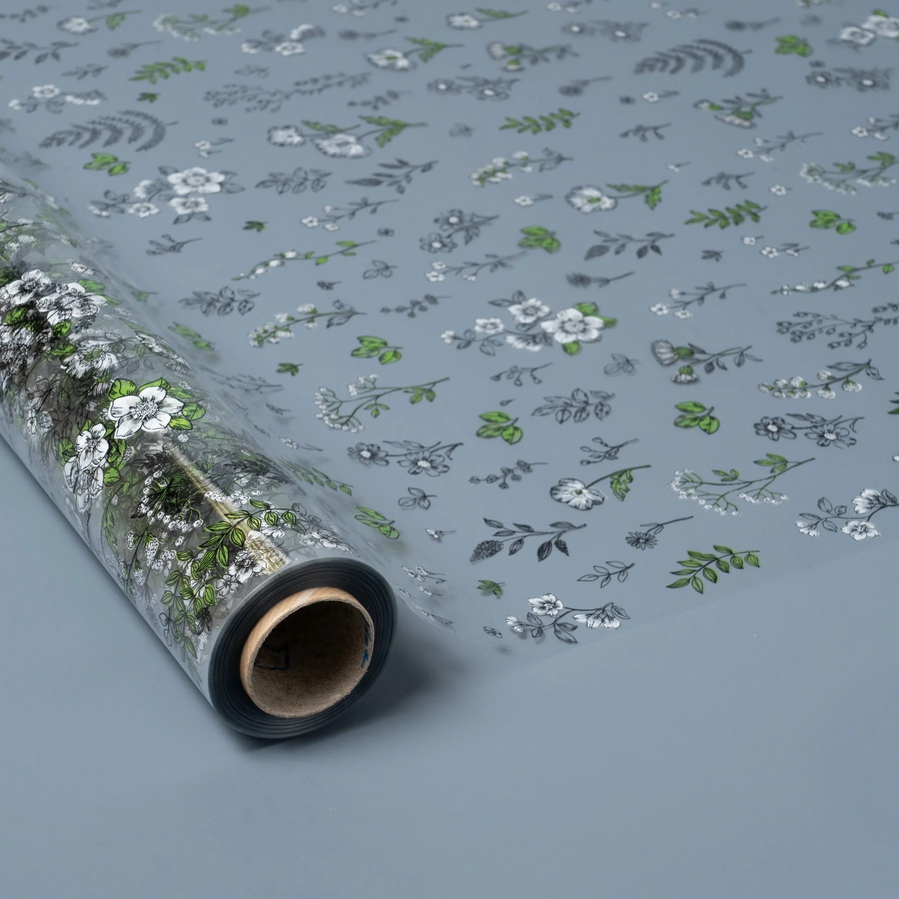 Propak 0.70x50m Flores verde/blanco