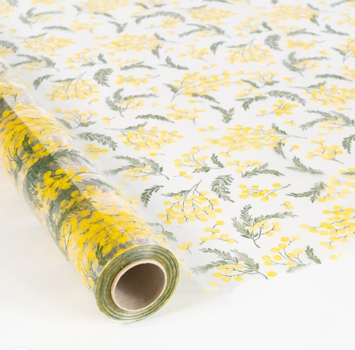 Polipropileno Transp Flores Mimosas 0.70X50M