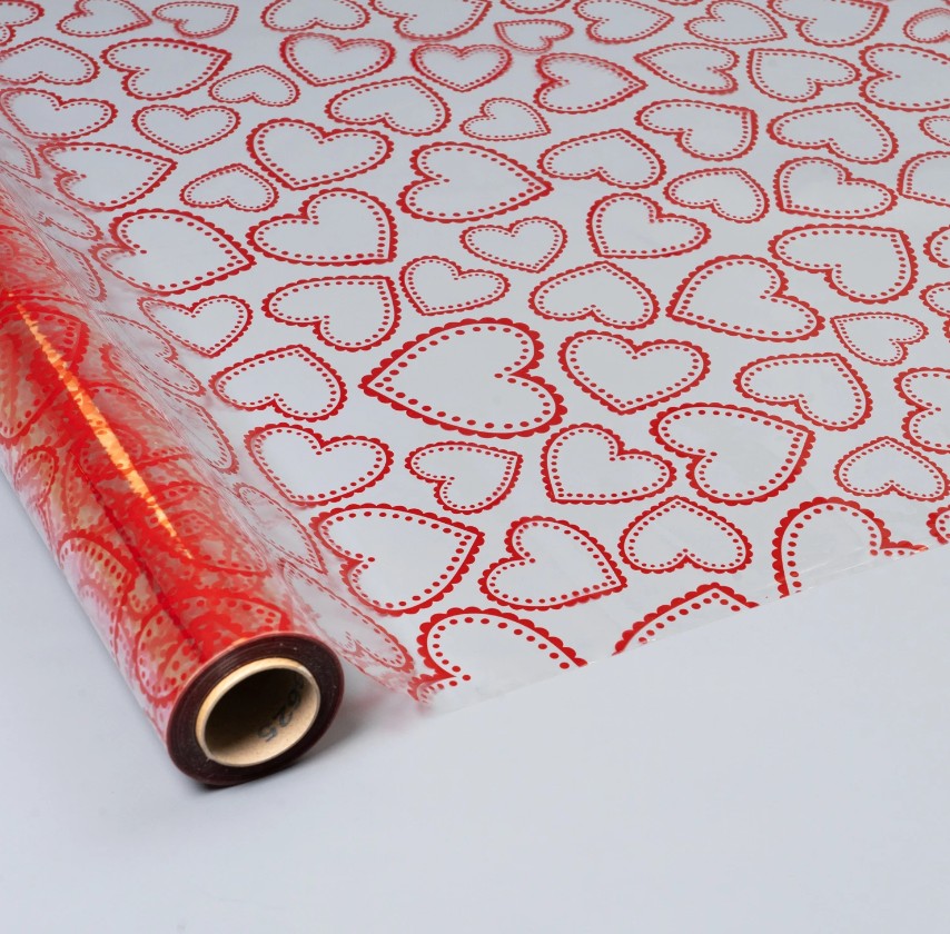 Propak Corazones con Puntos Rojos 0.70x50m