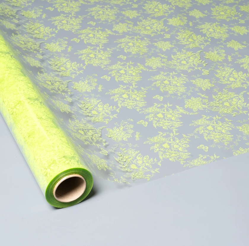 Propak Flores con Mariposas Verde 0.70X50M