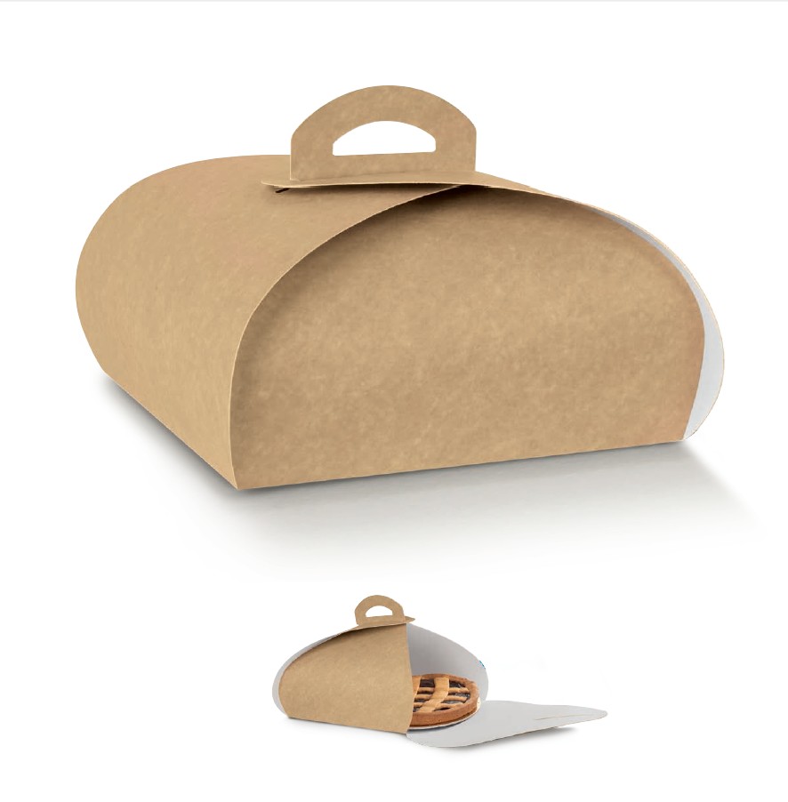 Scatola torta Nature 210x210x70mm 20u.