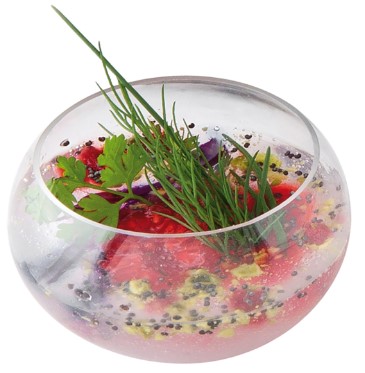 Recipiente Esfera Transparente 75ml. 5u.