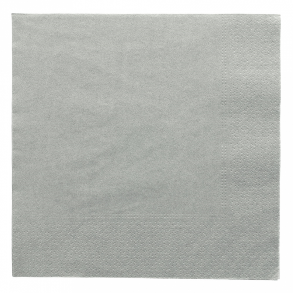 Servilleta 40x40 Cenefa Gris 100u.