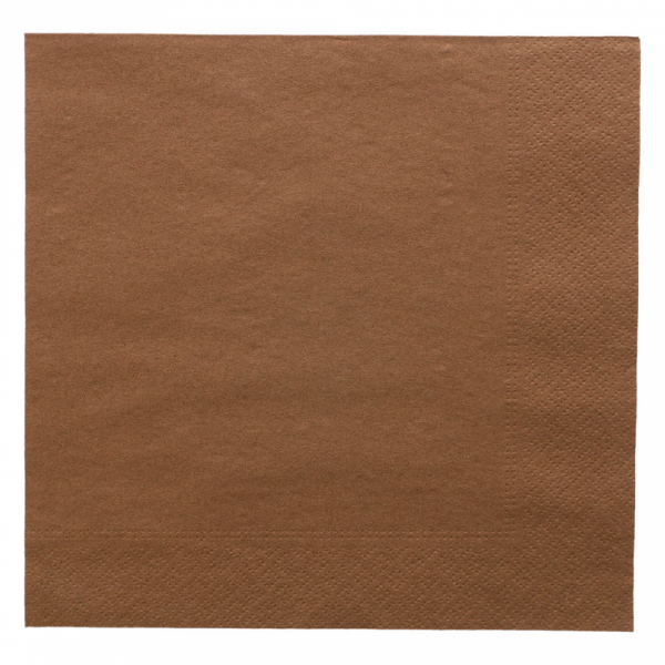 Servilleta 40x40 Cenefa Chocolate 100u.*