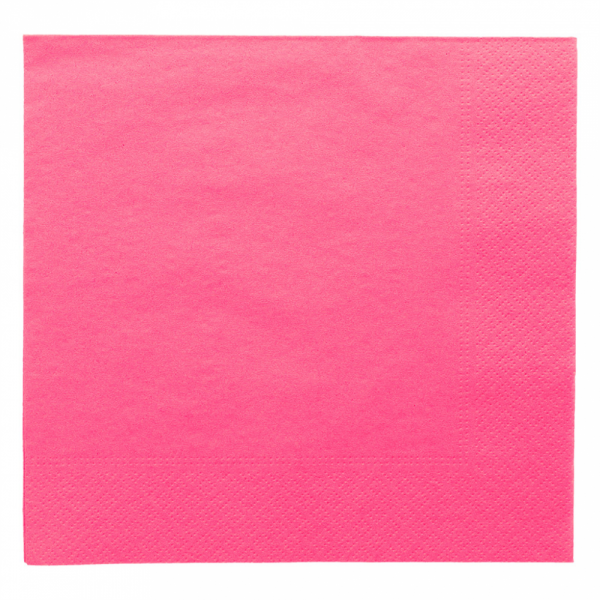 Servilleta 40x40 Cenefa Fucsia 100u.