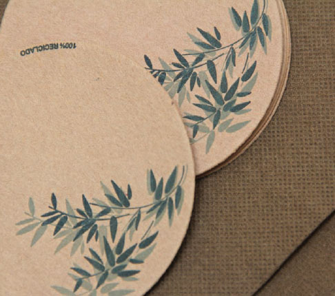 Posavasos Feel Green 210g. Ø9cm 500u.