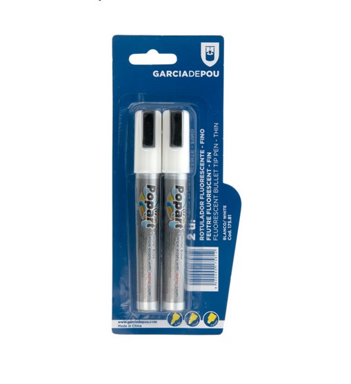 Rotulador Pizarra Blanco 2mm 2u.