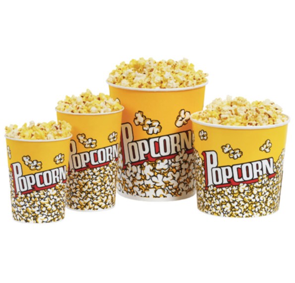 Cubo Palomitas cartón 960ml. 25u.