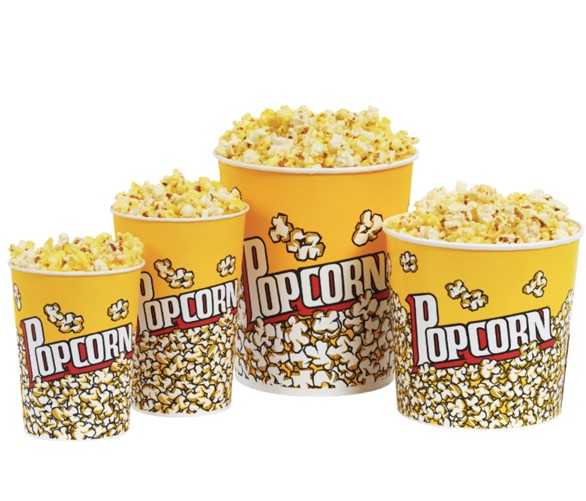 Cubo Palomitas carton 1920ml 25u.