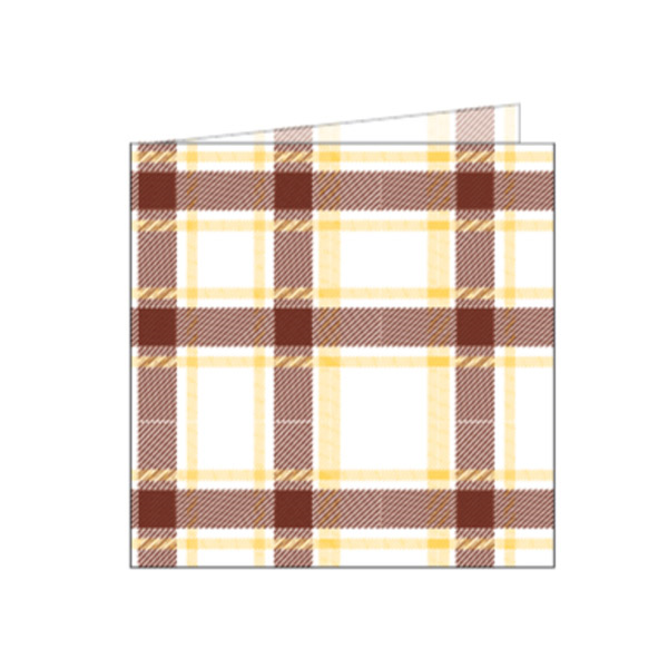 Servilleta 40x40 Cuadros marrón 50u.
