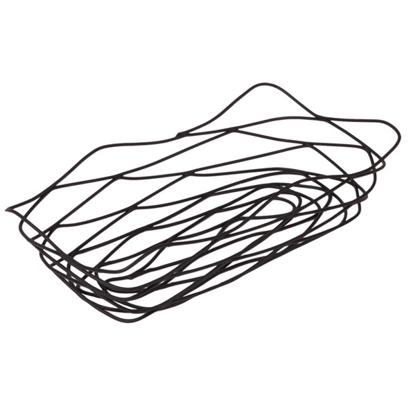 Cesta acero negro 25.5x12.5x6cm