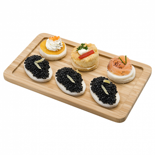Bandeja Bambu 20.5x12.5x1cm 1u.*