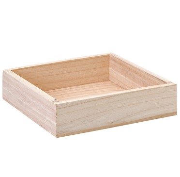 Caja madera natural 37x21x5cm 1u.