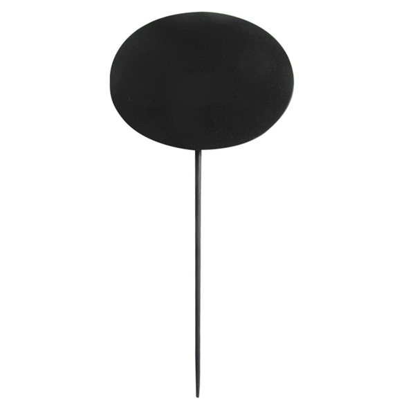 Pizarra oval pincho 8x6x18cm. 5u.