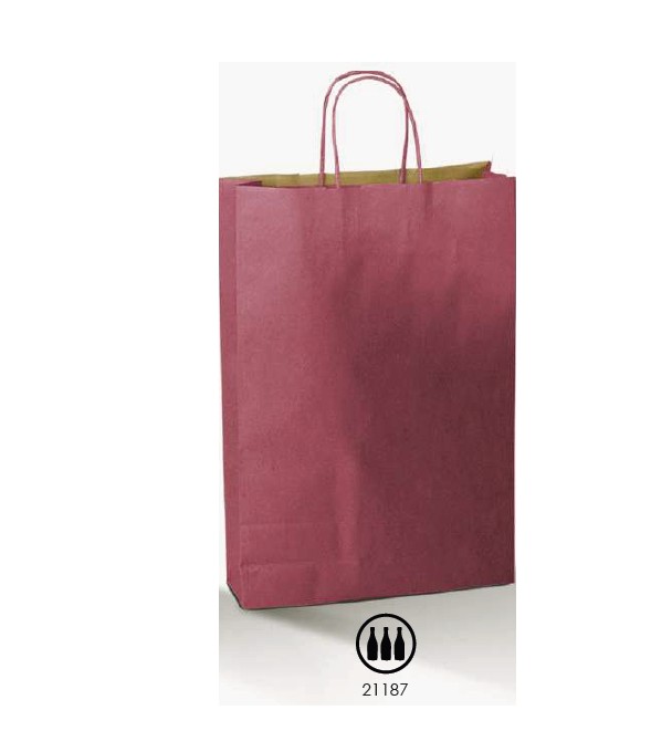 Bol. 27+9x38cm 3 bot. AR burdeos 10u.