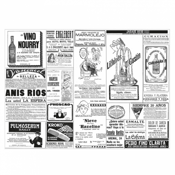 Mantel 31x43 Periódico Blanco 500u.