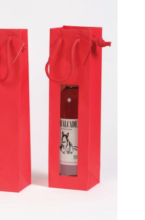 Bol. 1Bot. Luxe Roja ventanan 10+8x38cm 20u.