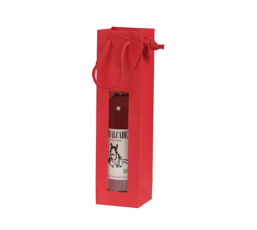 Bol. 1Bot. Luxe Roja ventanan 10+8x38cm 20u.