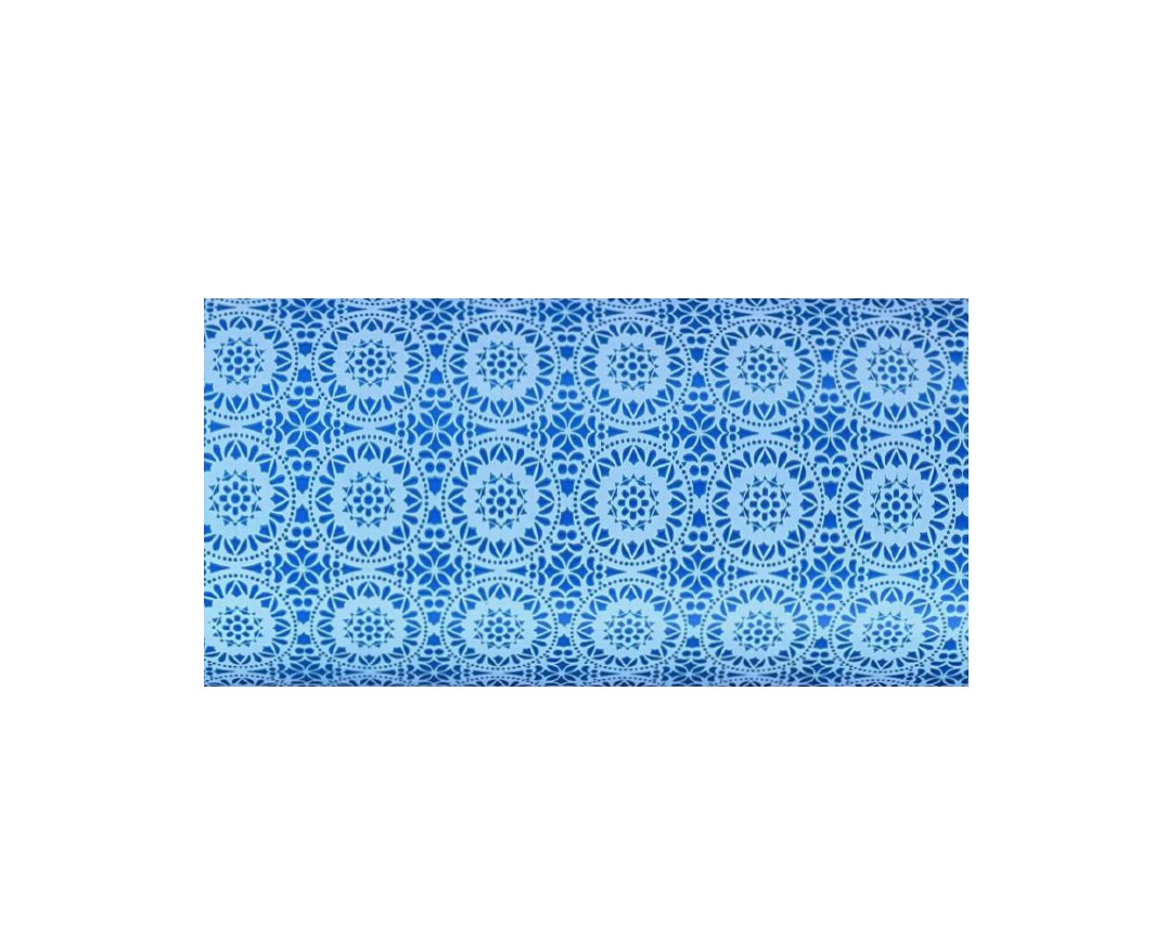Bob. 62cmx70m FLOR CORDOBESA AZUL