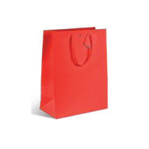 11.4+6.4x14.6cm Bol. Luxe Natural Rojo 20u.