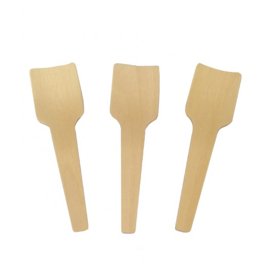 Cucharilla helado madera 7cm 100u.