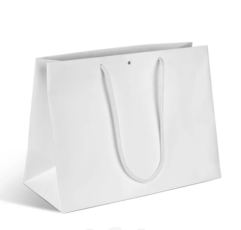 39+18x29cm Bol. Luxe Natural Blanca 200gr 10u.
