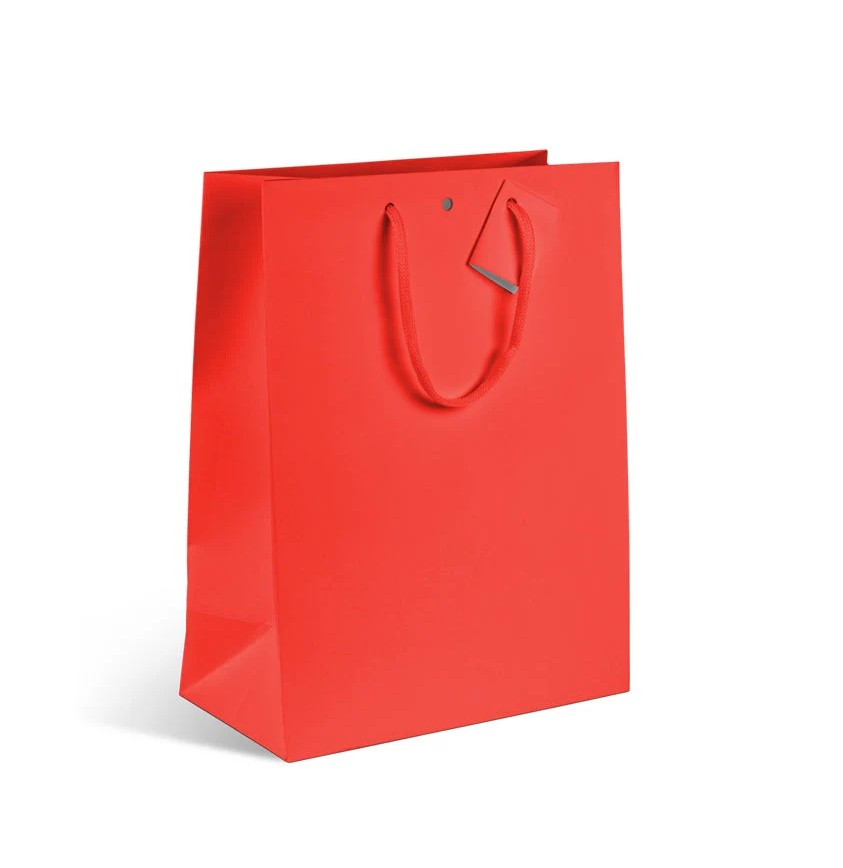 18+10x22.7cm Bol. Luxe Natural Rojo 10u.