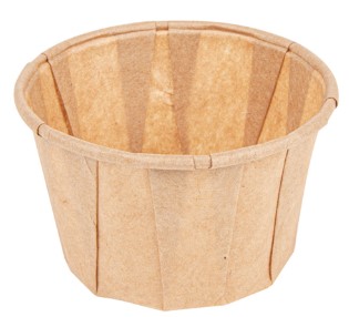 Tarrina papel plisado 60ml Natural 250u.