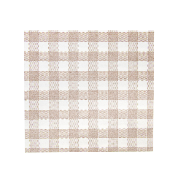 Servilleta 40x40 Vichy gris 50u.