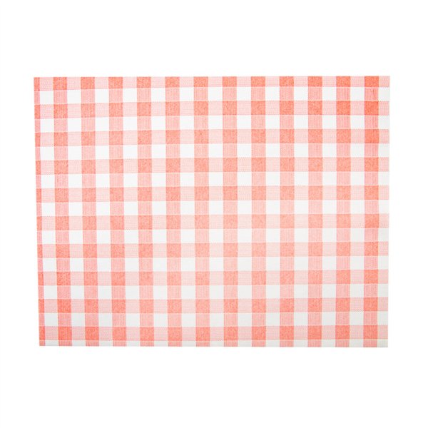 Mantel individual 30x40cm. Vichy rojo 200u.