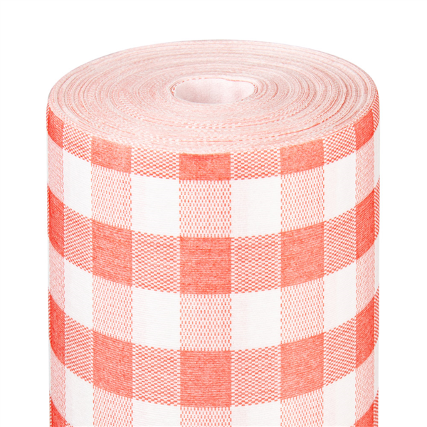 Mantel 1.20x25m. Vichy rojo sin precorte