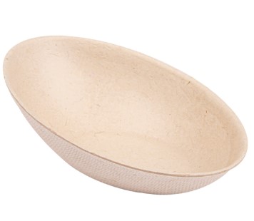 Recipiente Oval 8x4,8x2,7cm Bagazo Natural 50u.