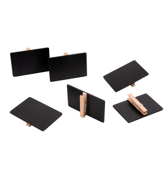 Pizarra Clip 6x9cm 6u.